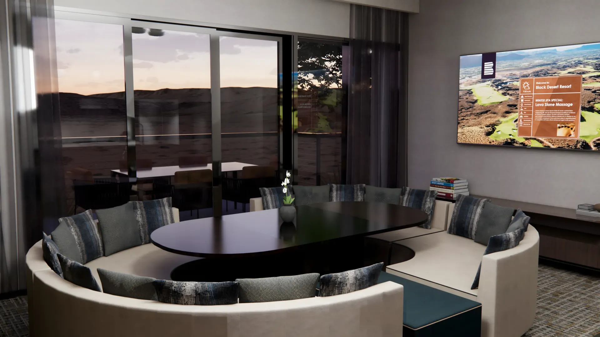 Condo overlooking the putting green